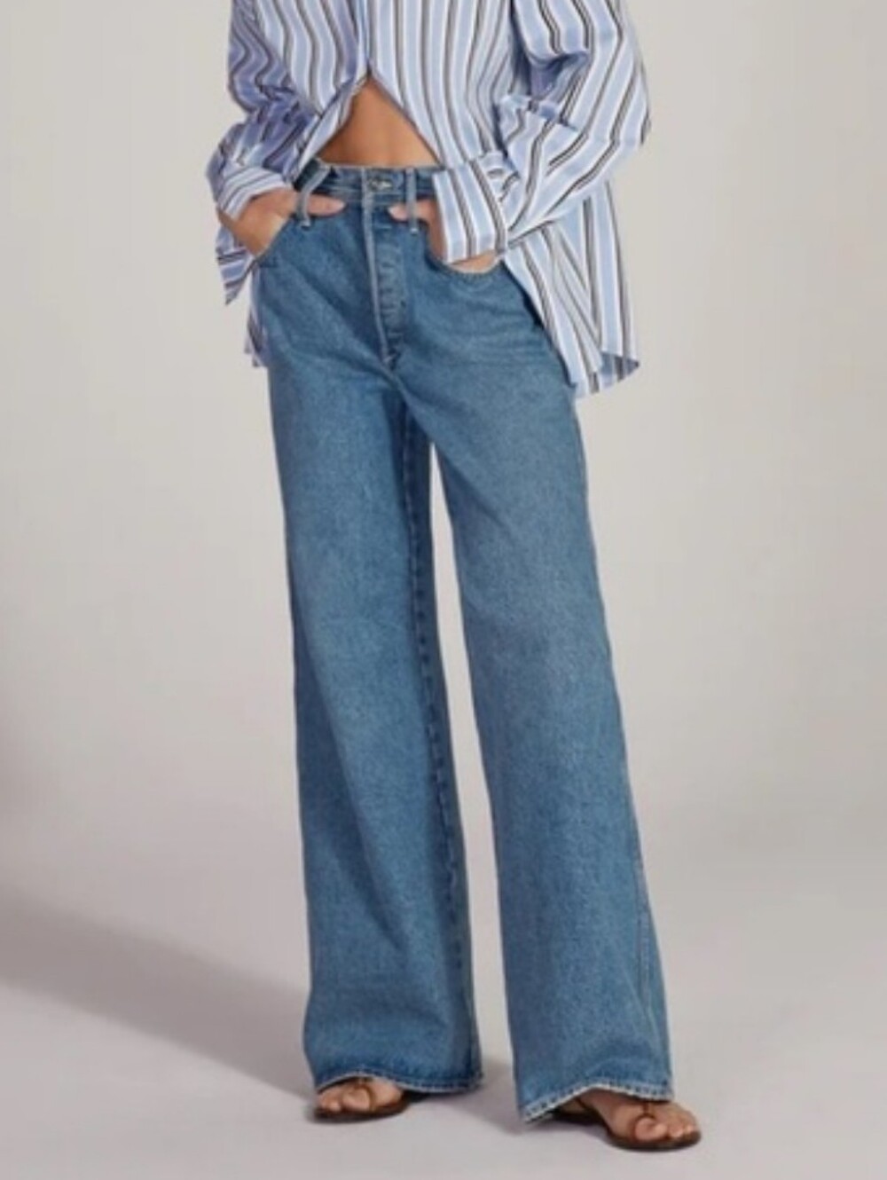 Favorite Daughter The Ollie Ultimate Baggy Wife Leg Jeans London Size 32